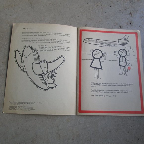 Vintage 1977 Continental Fun and Games For Children Workbook - Picture 7 of 7